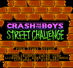 Crash 'n the Boys - Street Challenge (USA) Title Screen